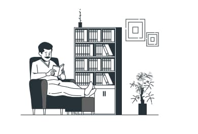 House bookshelves
